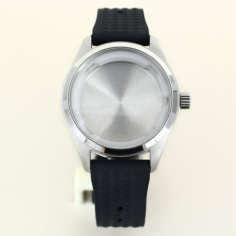 40mm Pilot 316L stainless steel Watch cases strap For Seiko NH35 nh36 nh72 nh38