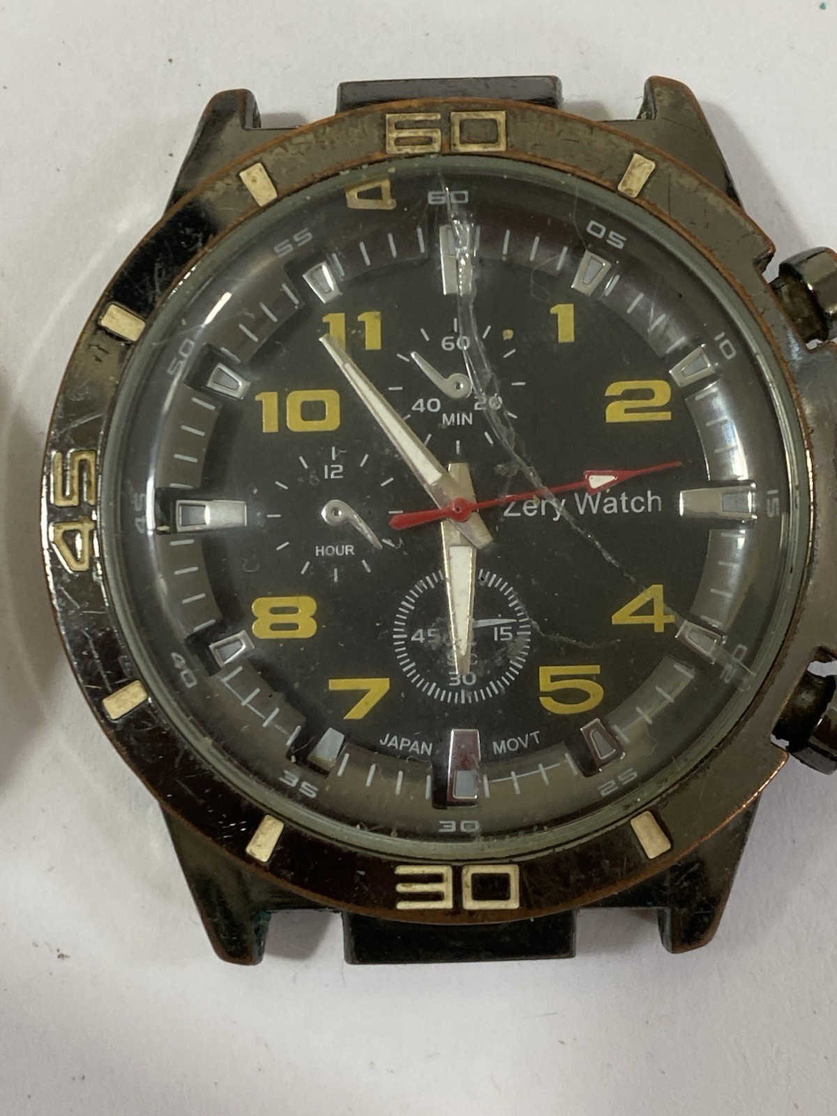 Lot of 7 Vintage Calypso Palinuro SK Mingrui Men’s Watches Parts Stock