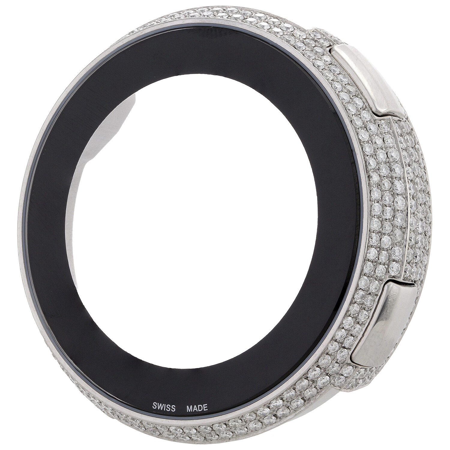 Mens 5 Row Custom Digital I-Gucci White Diamond Watch Case Ya114202 | 3.50 CT.
