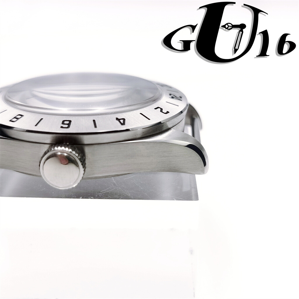 39mm NH35 Domed Watch Case Silver fit NH36 NH34 ETA2824 PT5000 movement