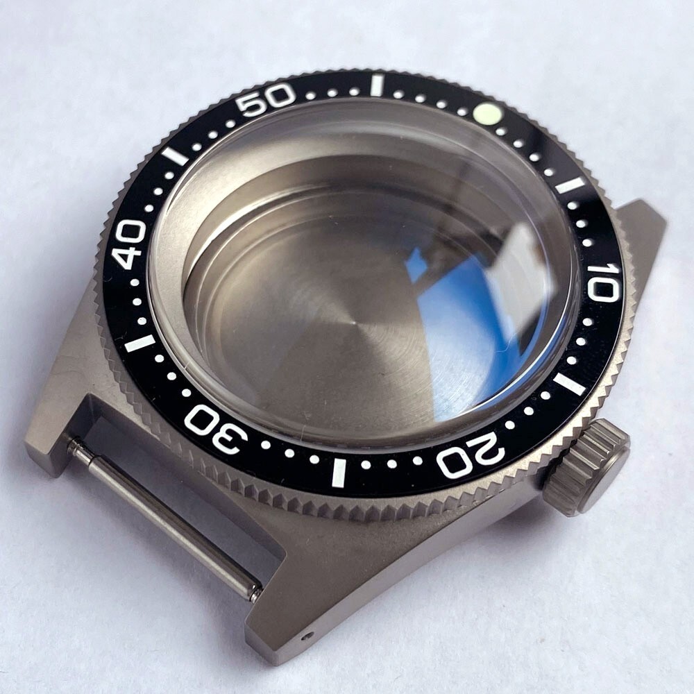 Mod 47.0g Sapphire 62MAS Titanium Watch Case For NH35 NH36 ETA2824 PT5000 Move