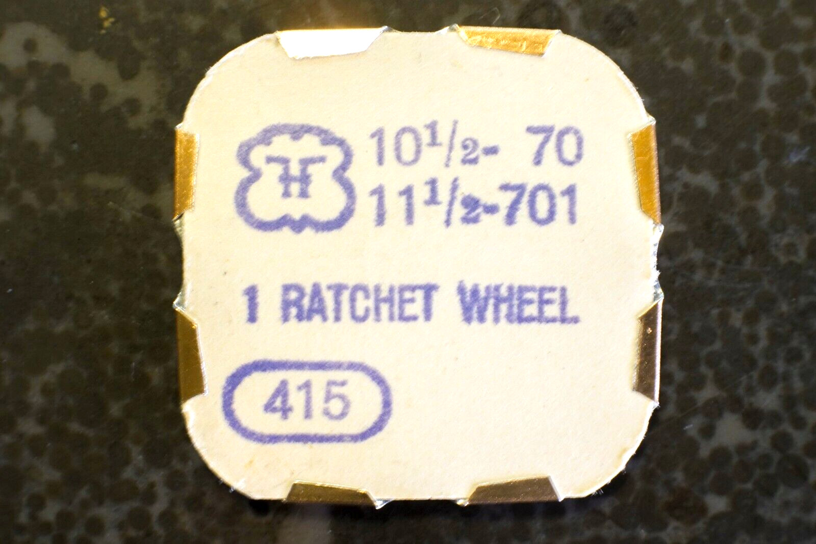 Vintage FHF Watch Movement Ratchet Wheel FHF 415, 10 1/2 – 70 | 11 1/2 -701