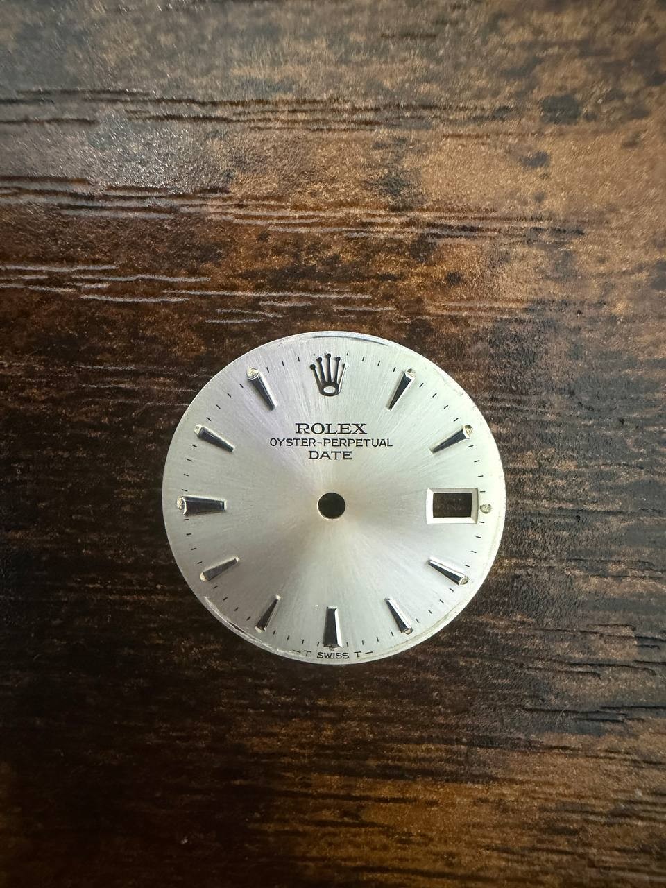 ROLEX LADIES OYSTER PERPETUAL DATE 6517 6516 6519 SILVER STICK DIAL GOOD COND