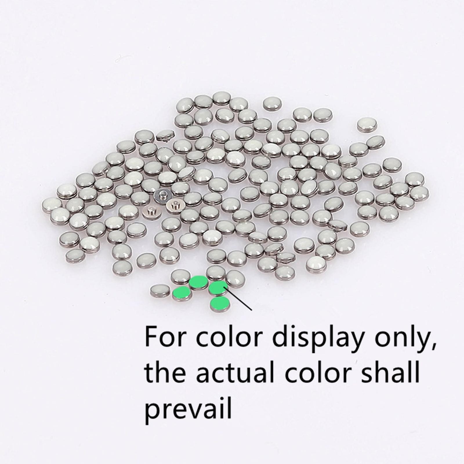 10* Alloy+Glass 2mm Blue/Green Watch Luminous Bezel Pip Dial Night Dot Tool B