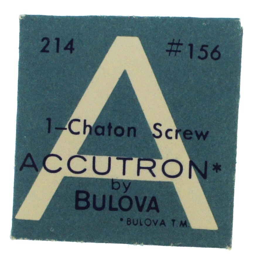 NEW Bulova Accutron 214 Watch Part 156 Chaton Screw NOS Genuine Repair