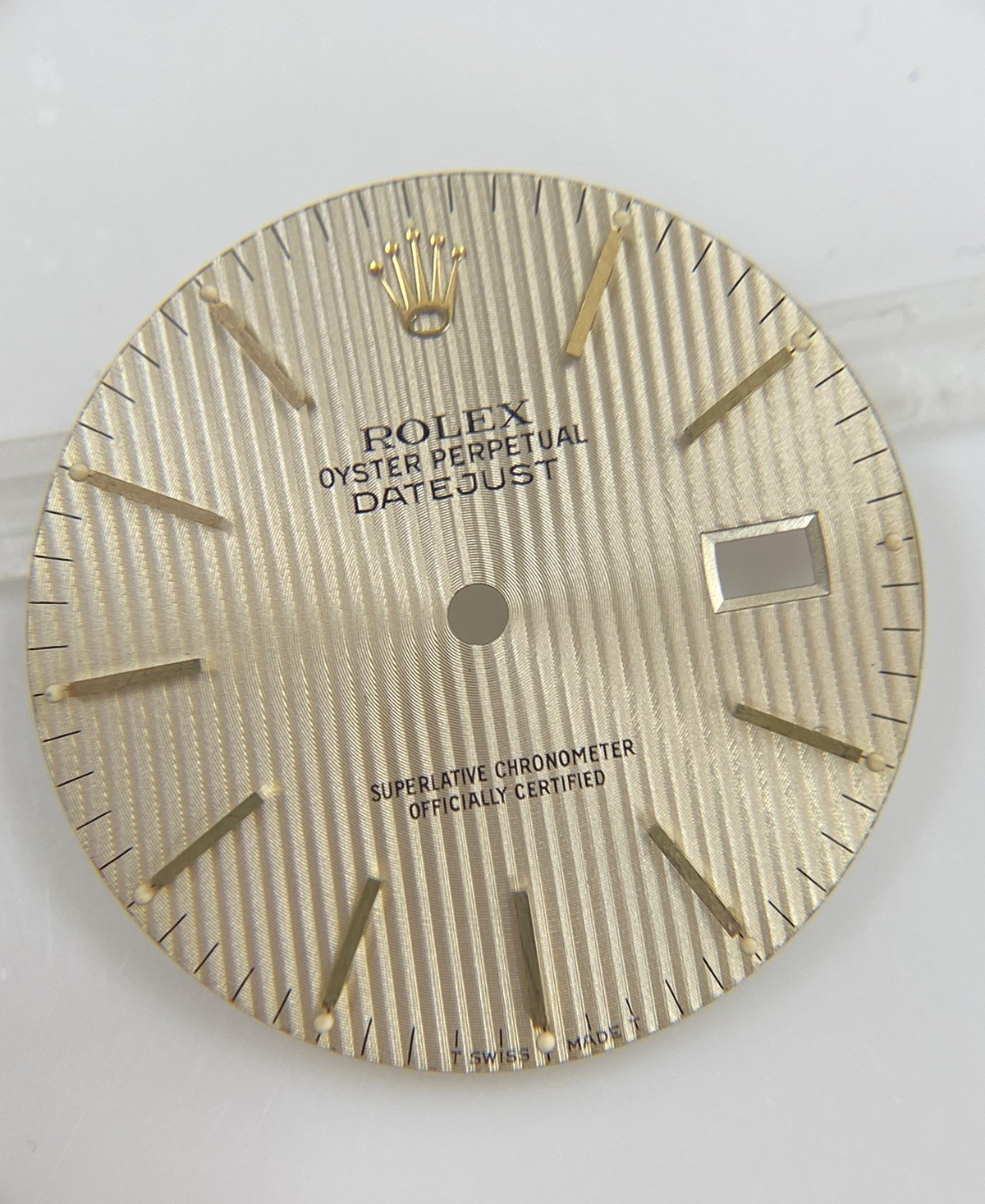 Original Rolex 36mm Datejust 16013 16233 Cal. 3035/3135 Gold Tapestry Dial