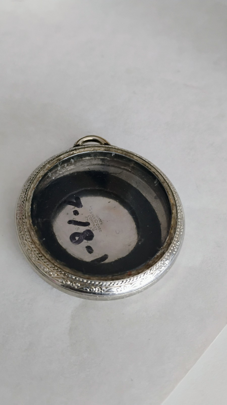 WATCH STAR CASE CO. STELLAR NO. 7465357 CASE ONLY 1916 ANTIQUE (R3D)