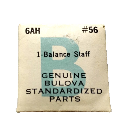 BULOVA 6AH 6AHC 6AK 6AM 6AMC 6AU 6AX 6AZ Balance Staff watch part #56 #100/166