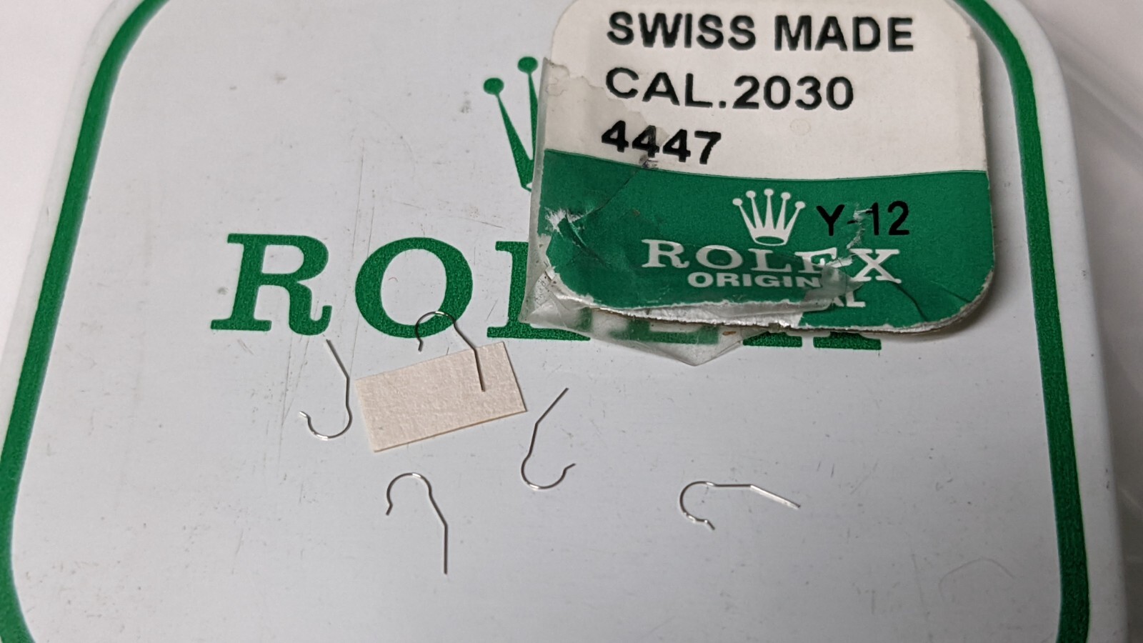 Rolex 2030 4447 click spring, NEW open, for watch repair/parts