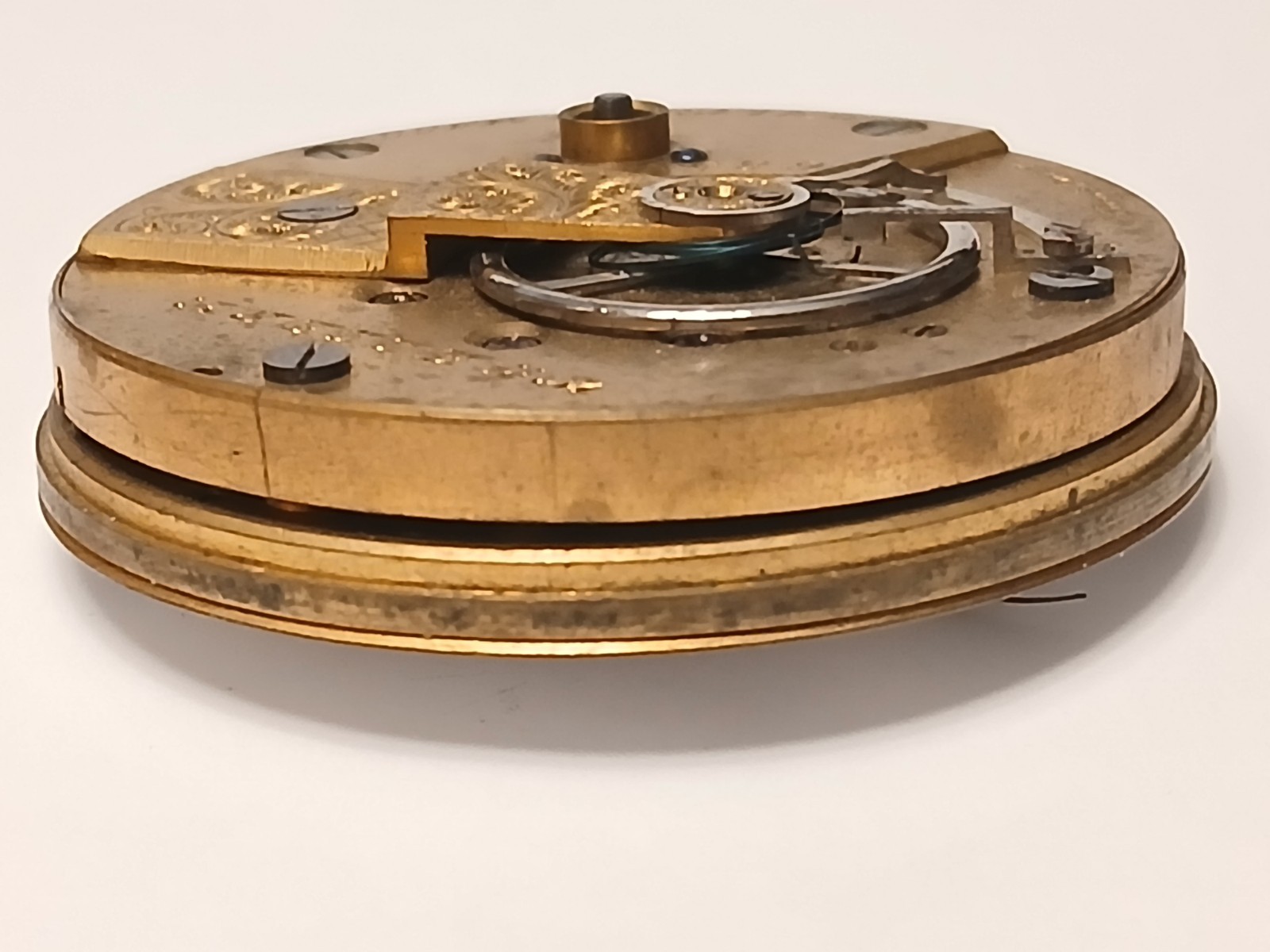 18 size Waltham William Ellery Model 1857 pocket watch movement. Parts-Repair