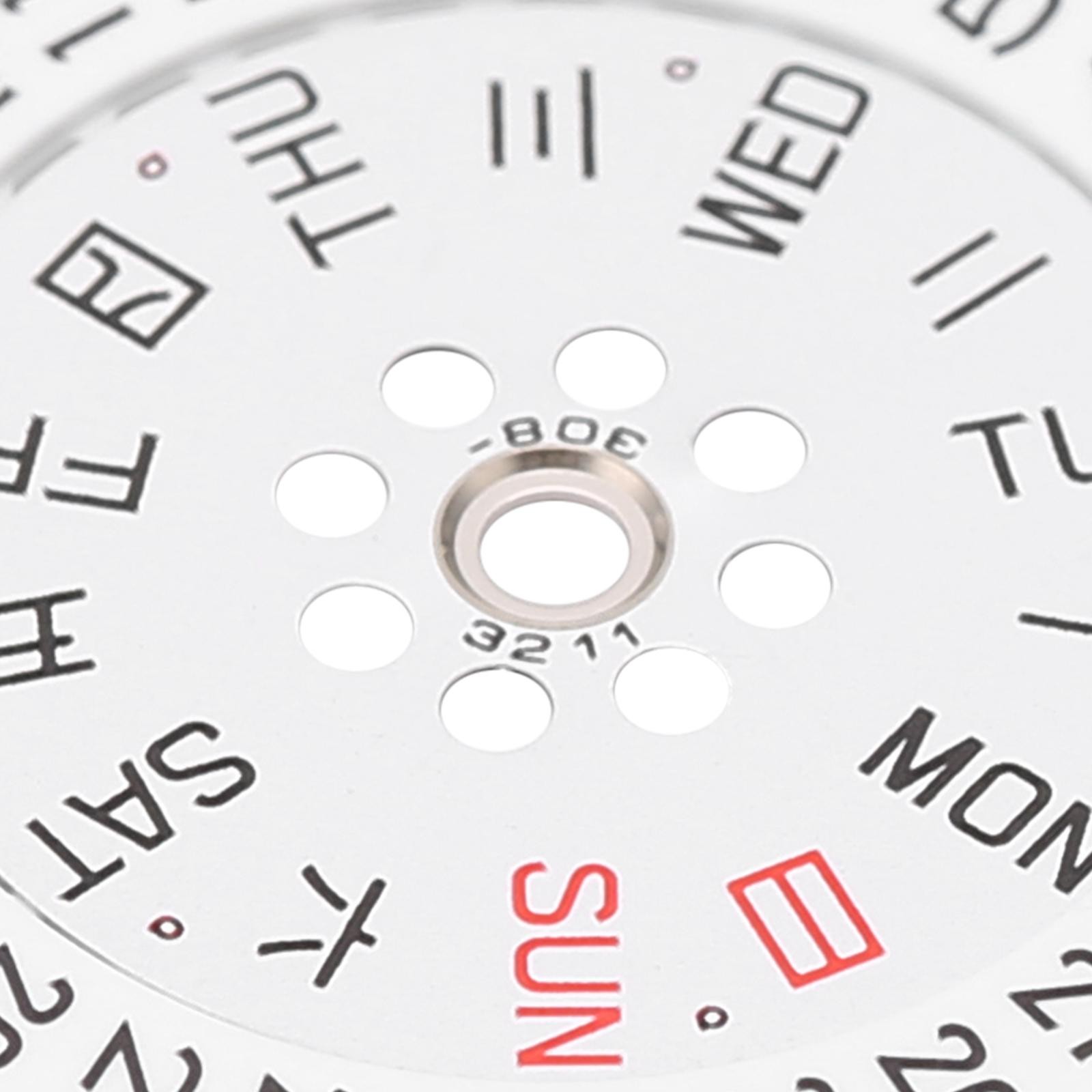 Watch Movement Day&Date Wheel Calendar Dial Set Replacement For Miyota 8200 8205