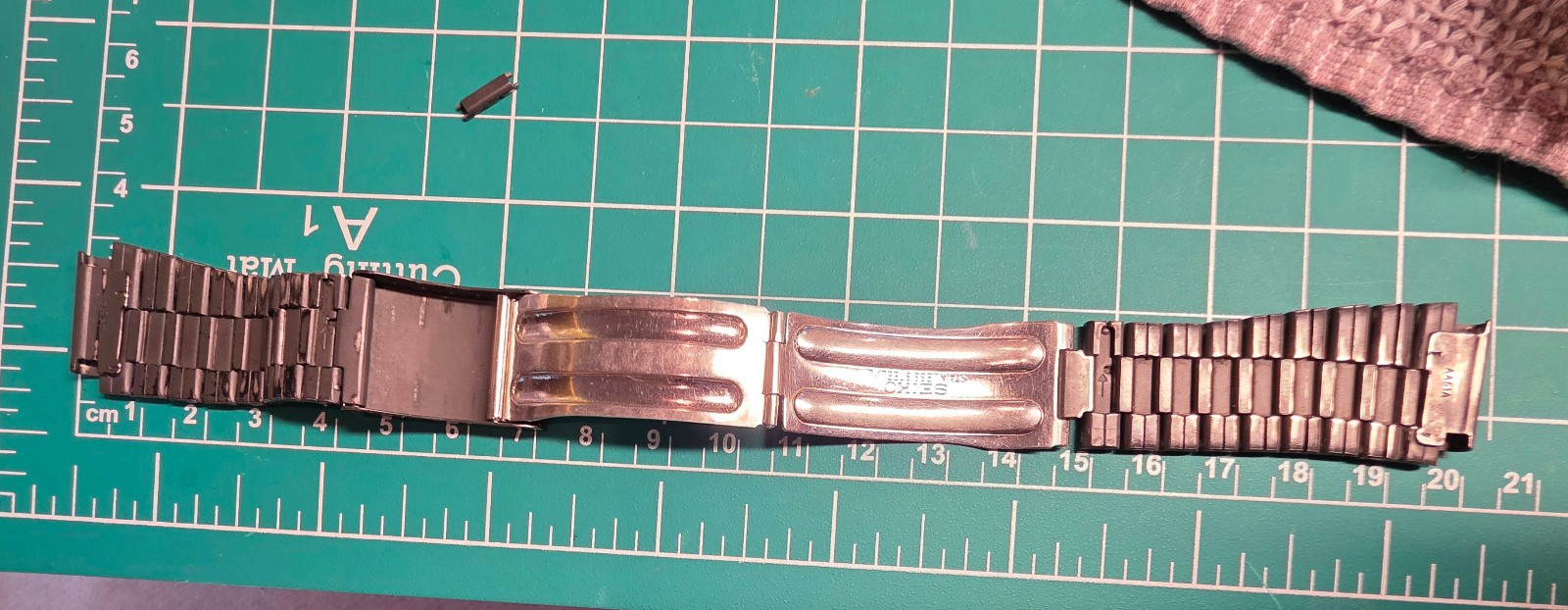 Seiko AA61A PVD Watch BRACELET from 7A28-6000 BISHOP (fits -6009, etc) FOR PARTS