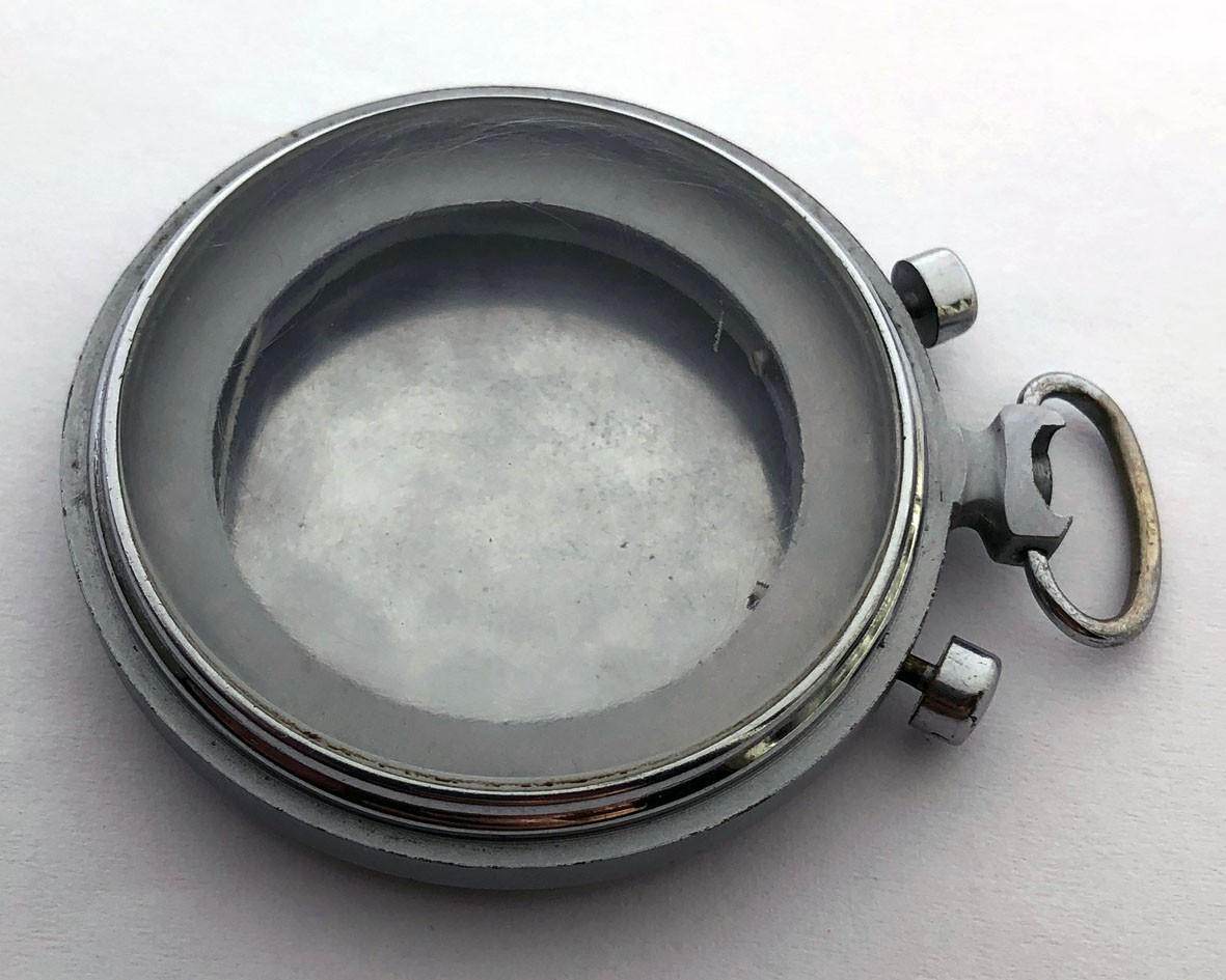 Rare CASE Molnia Poljot Pocket Watch Chronograph Molnija 1 MChZ