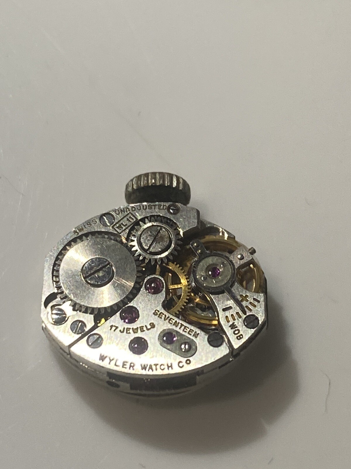 Wyler Incaflex Cal WL11 WL 11 Swiss Movement 17 Jewel Good Balance
