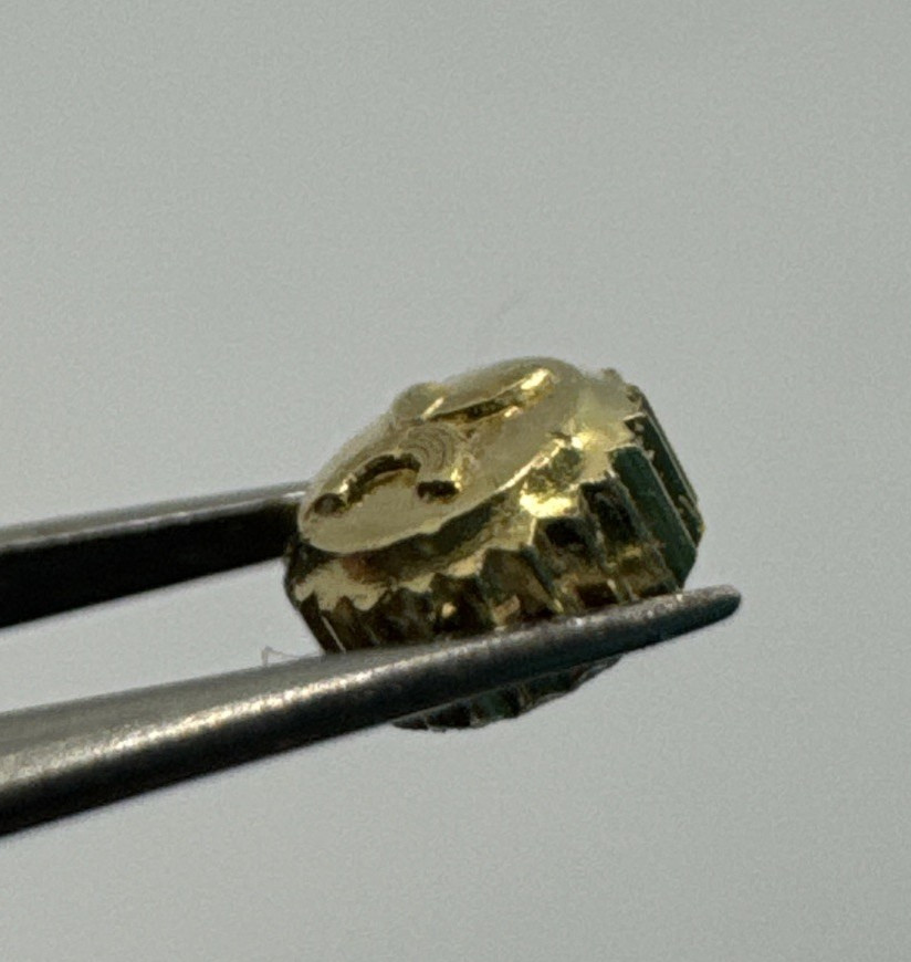 Mondia Original Waterproof Crown Yellow Gold Plated D.2.9Mm Tube 1.6Mm