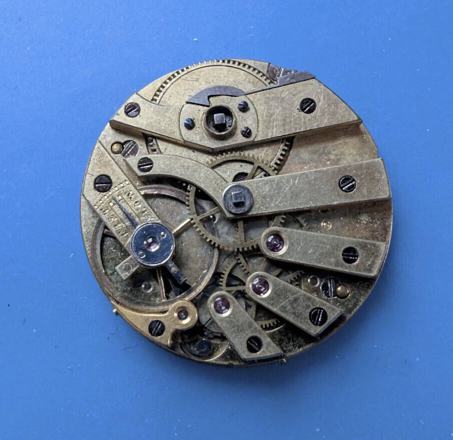 VINTAGE SWISS 29.4MM POCKETWATCH MOVEMENT FOR PARTS