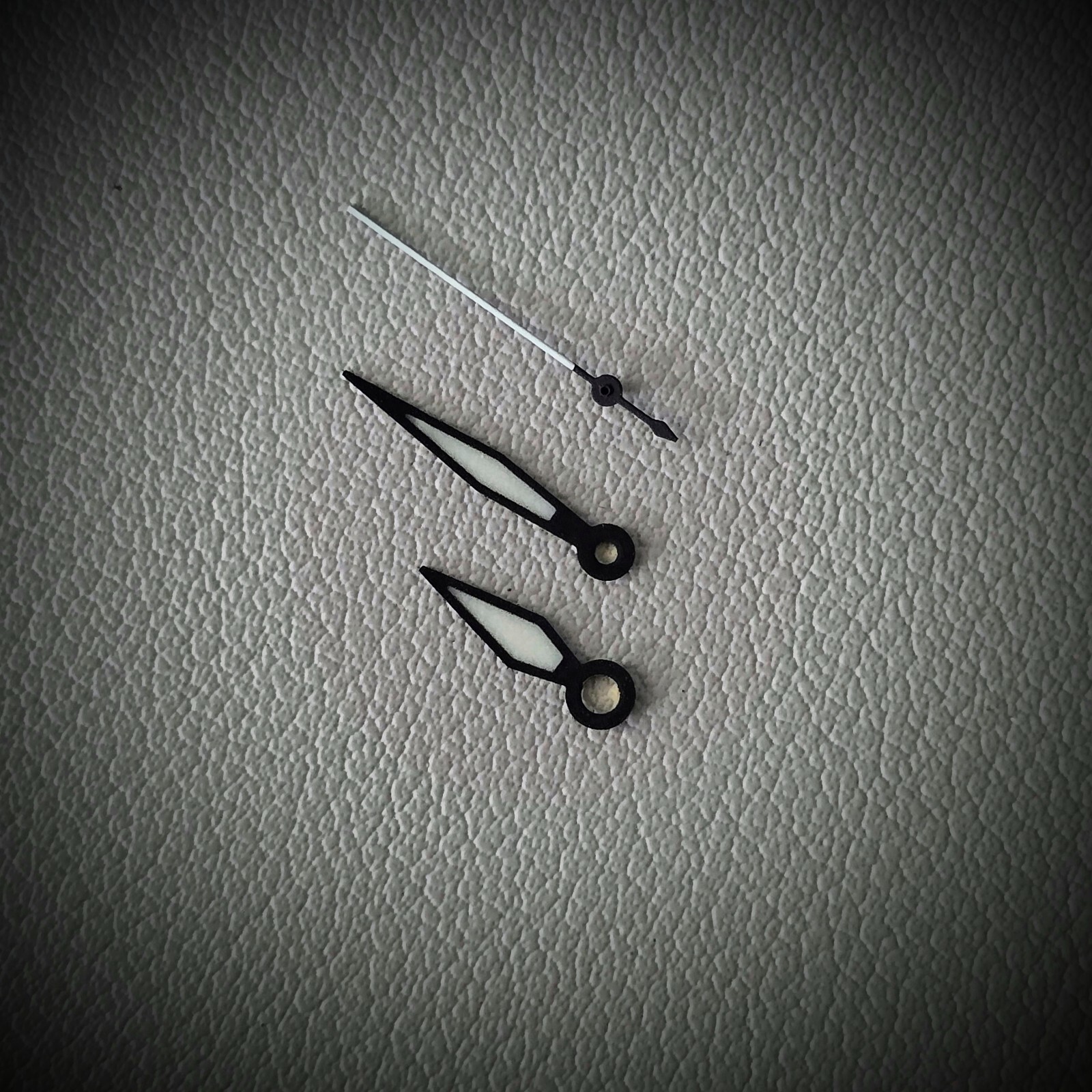 HANDS SET KUNAI STYLE BLACK MATTE C3 / SEIKO MOD SKX SKX007 NH35 NH36 NH34