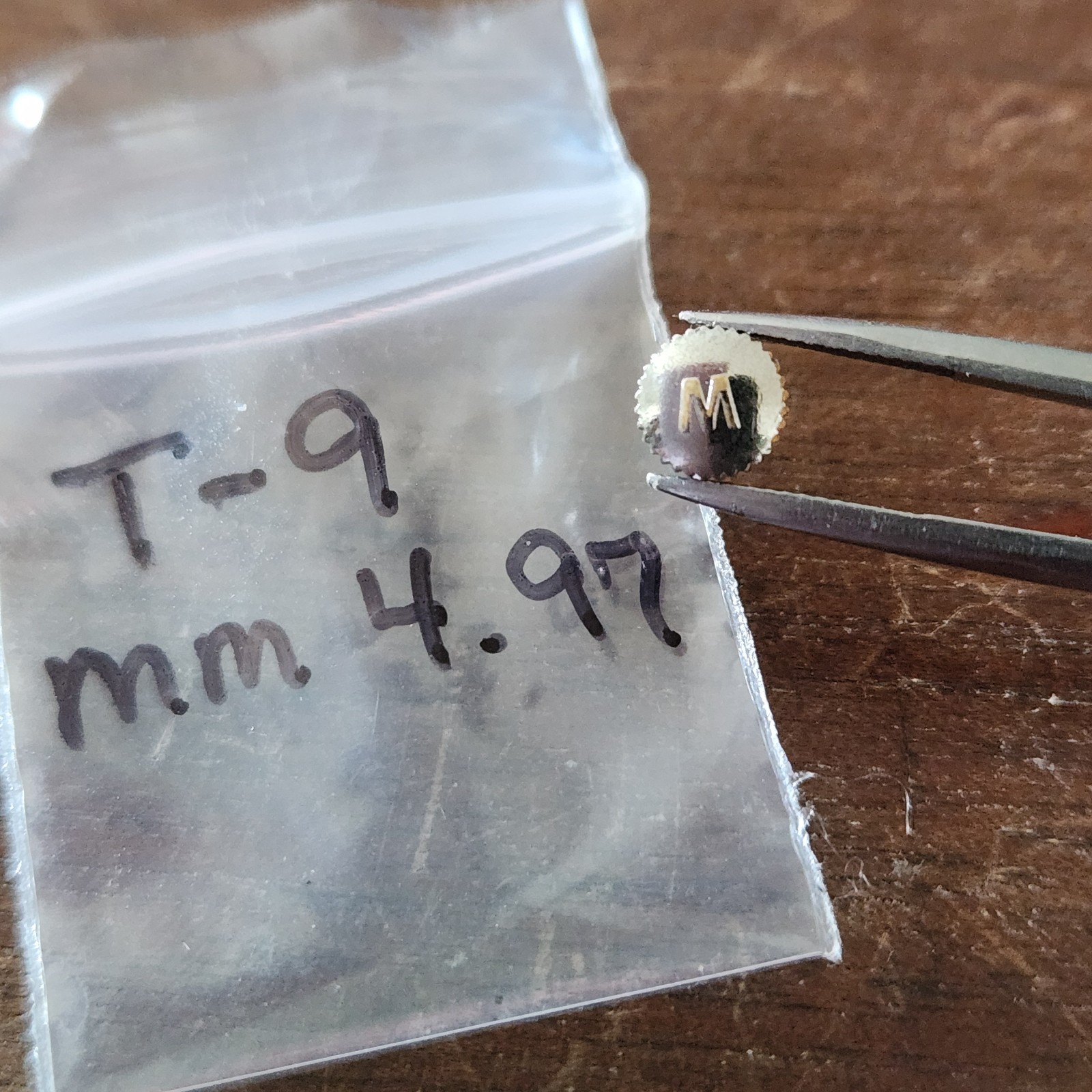 Vintage Designer Watch Crown – Tap 9 – Approx. 5mm Diameter – Pre Owned – Clean