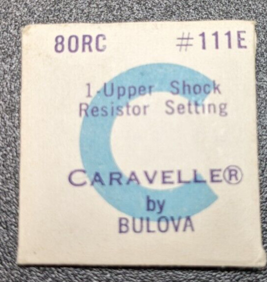 NOS Genuine BULOVA CARAVELLE 80RC WATCH UPPER SHOCK RESISTOR SETTING PART 111E