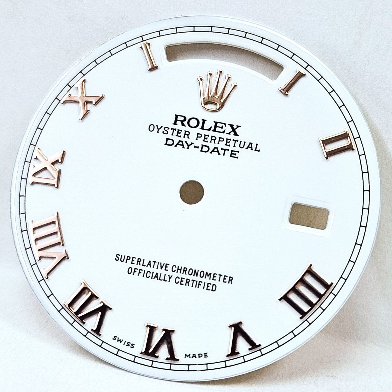 Rolex DAY-DATE 36 Custom White Roman Numeral Marker dial for ref. 1803 18038