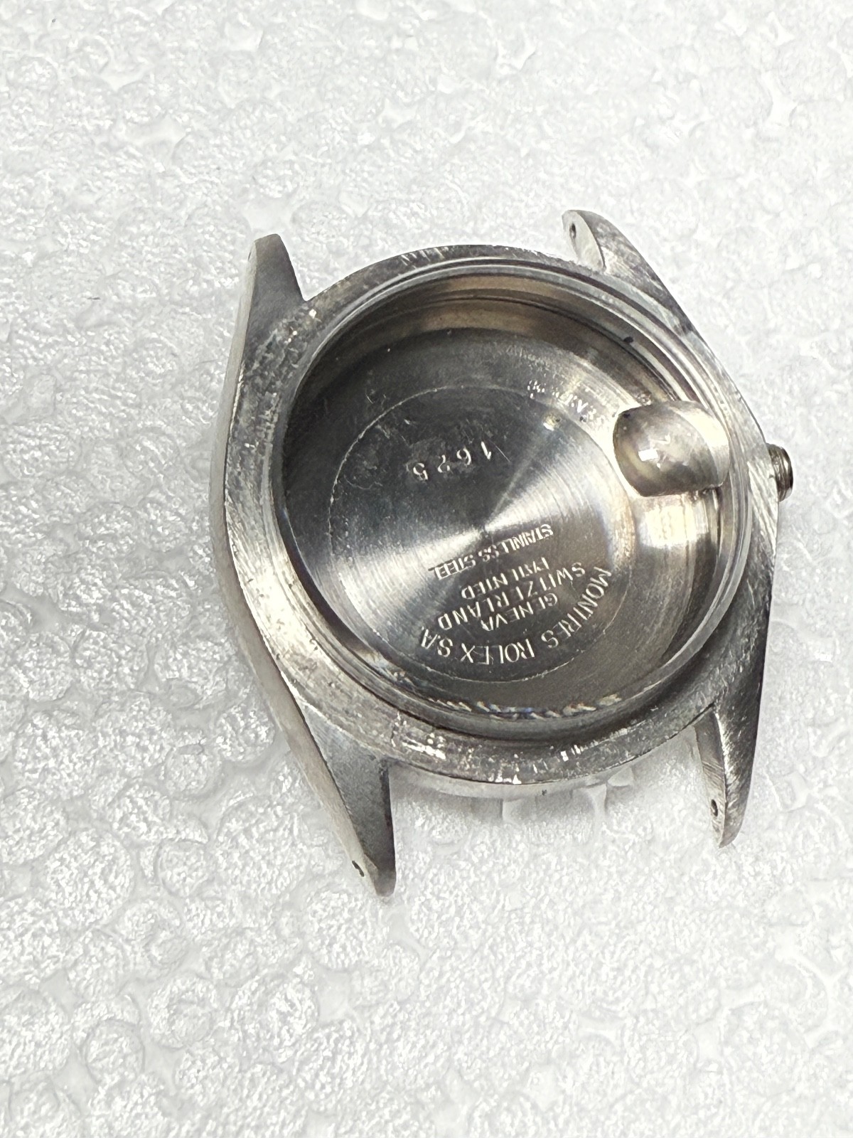 Genuine Rolex ref 1625 Case steel back good condition without bezel