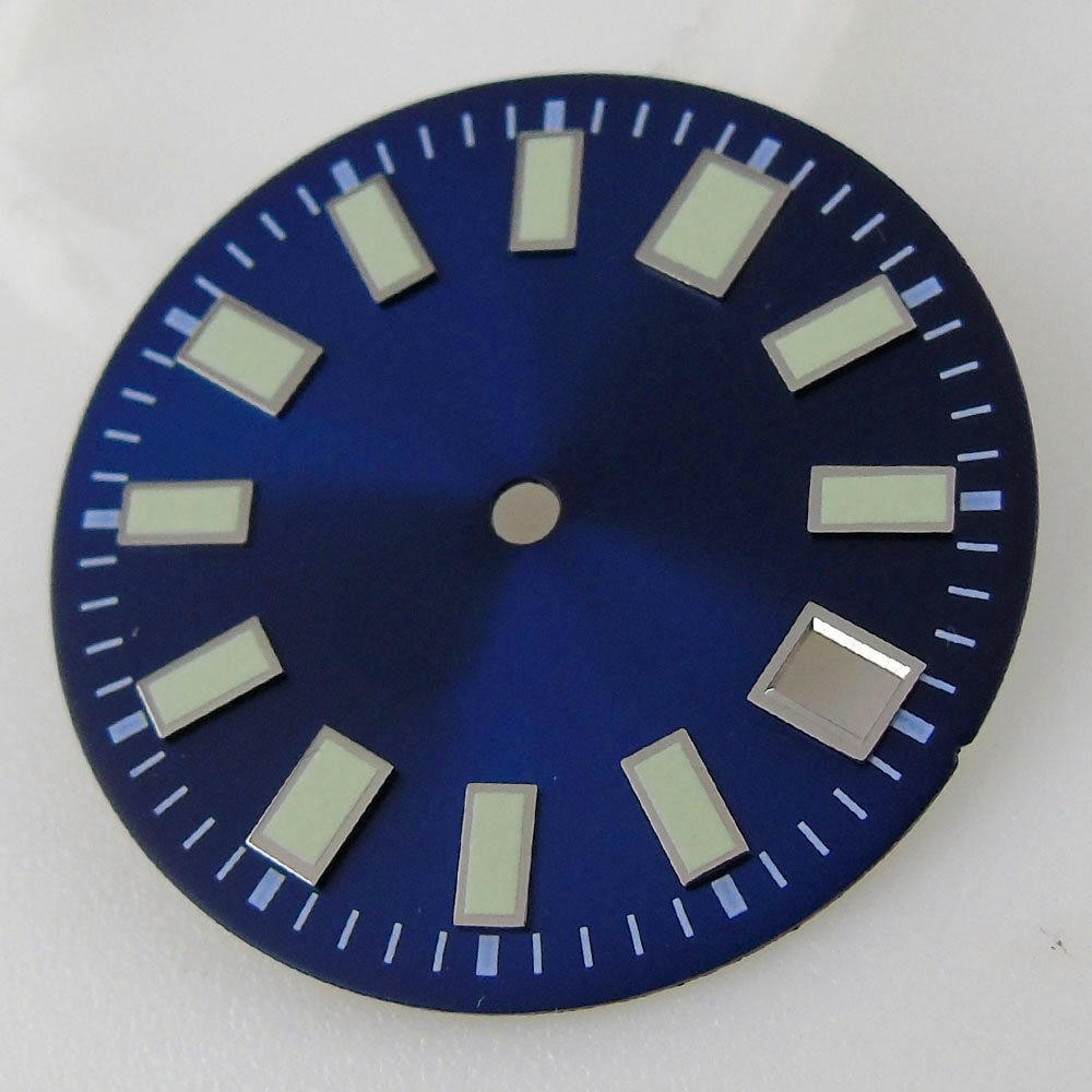 29mm Super Lume Watch Dial For NH35/NH35A Movement Date Window Sunburst/Matte