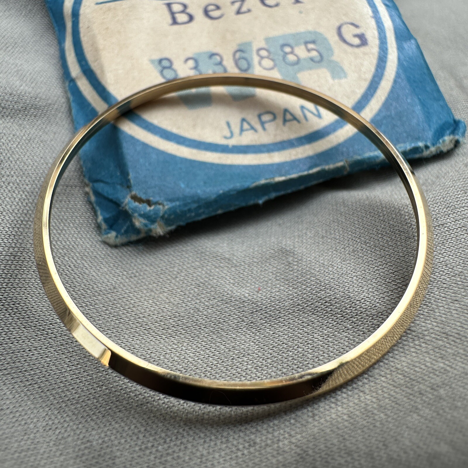 GENUINE NOS BEZEL FOR VINTAGE SEIKO 5606-6030 5606-6036 5606-6039 LM GOLD
