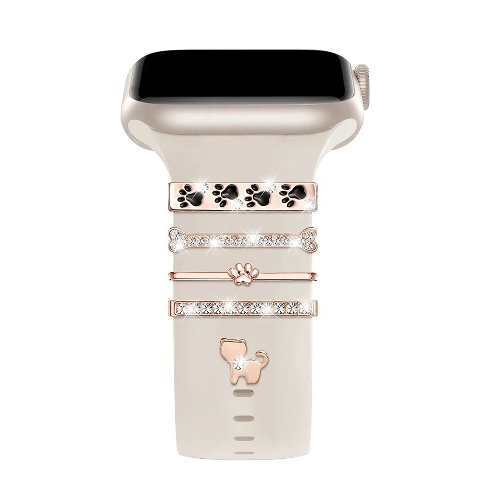 20mm 22mm Watch Band Charm Decoration Ring Jewelry Cuff Strap For Women