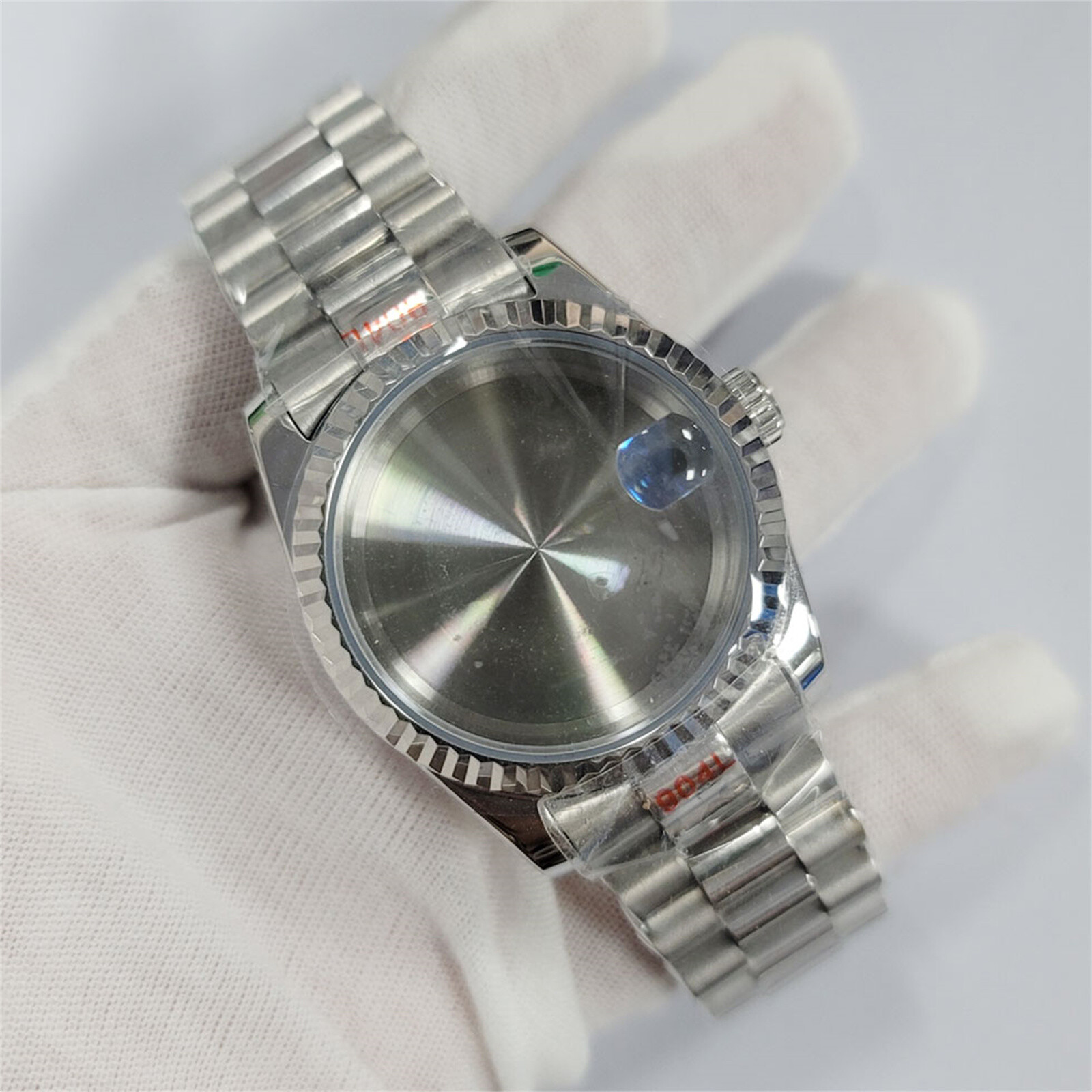 ​36/39MM Modified Steel Watch Case + Sapphire Glass Watchband for NH35/36/4R/7S