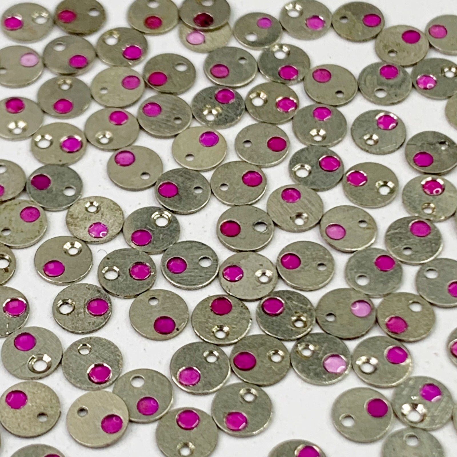 25 Cap Jewels Settings 3.4mm Steampunk Watchmaker Lot Watch Parts Repair