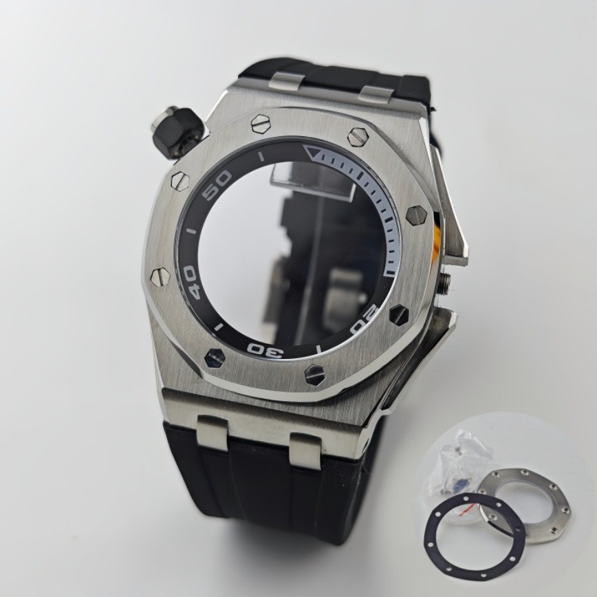 NH35 Dial 30mm Case 42mm Hand Green Luminous for NH35/NH36 Movement Watch Parts
