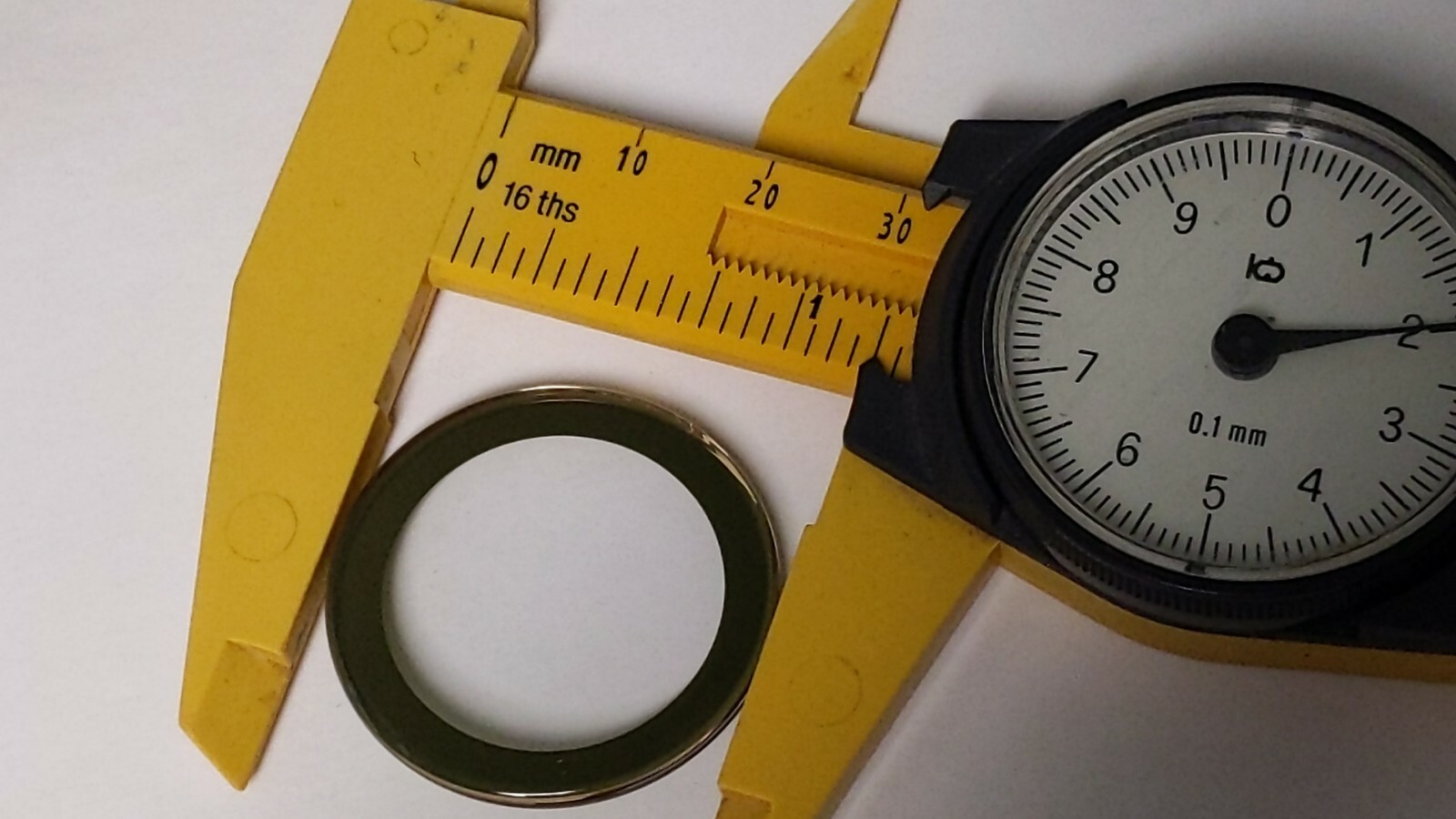Replacement Crystal Movado BOLD 32.0×1.6mm GOLD TRIM for watch repair