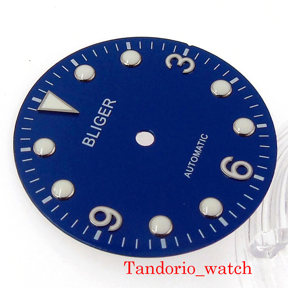 29.2mm Stainless Steel Watch Dial Fit NH35A NH36A Automatic Movement Luminous