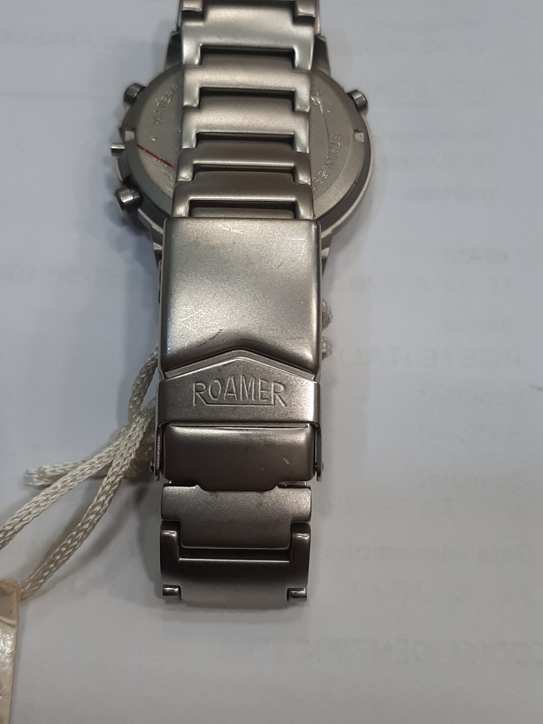 Roamer Power 8 Chrono Glass Case Button Strap