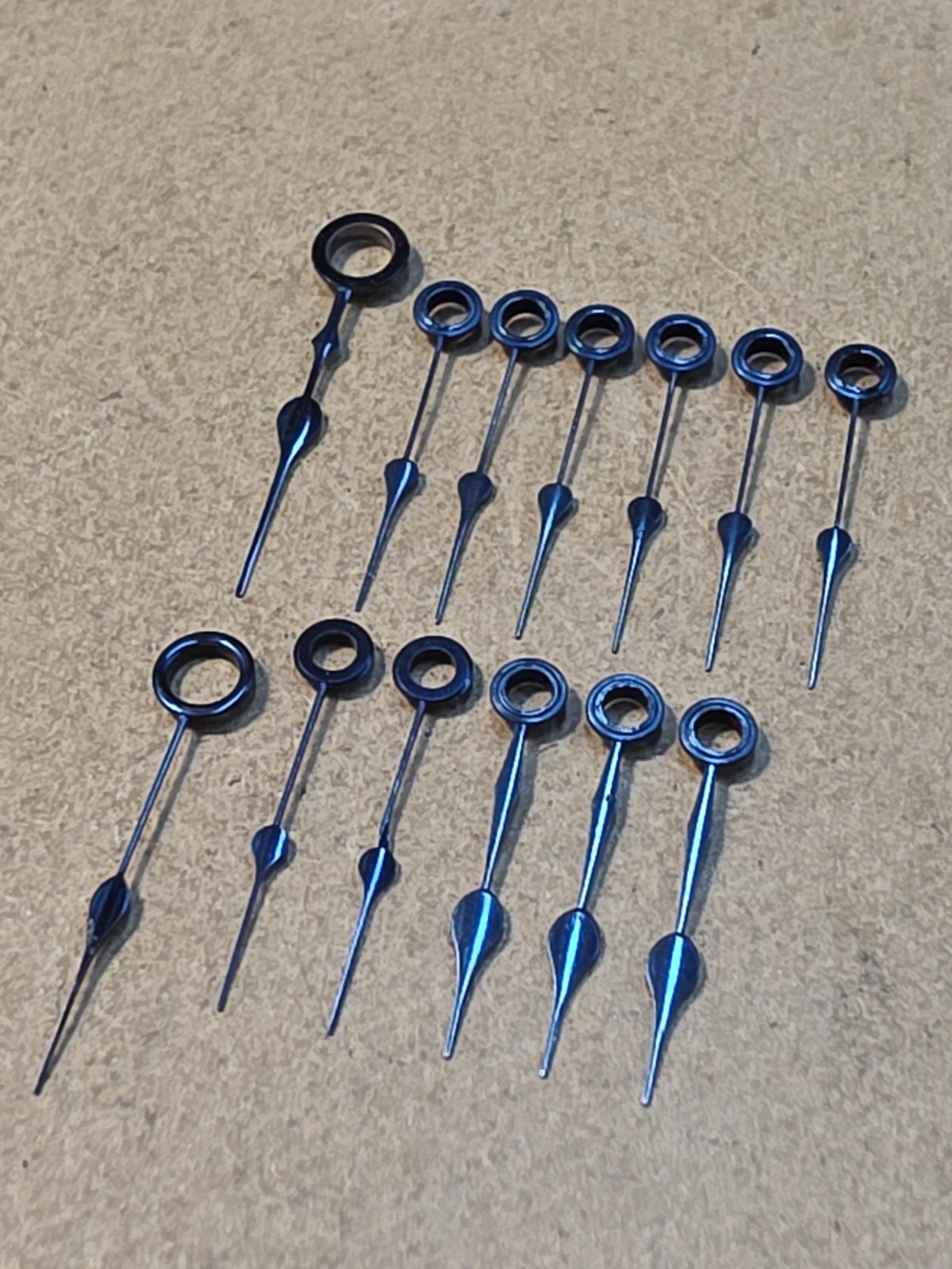 Lot Of 13 Mixed American Pocket Watch Spade Hour Hands-18s×2, 16s×11