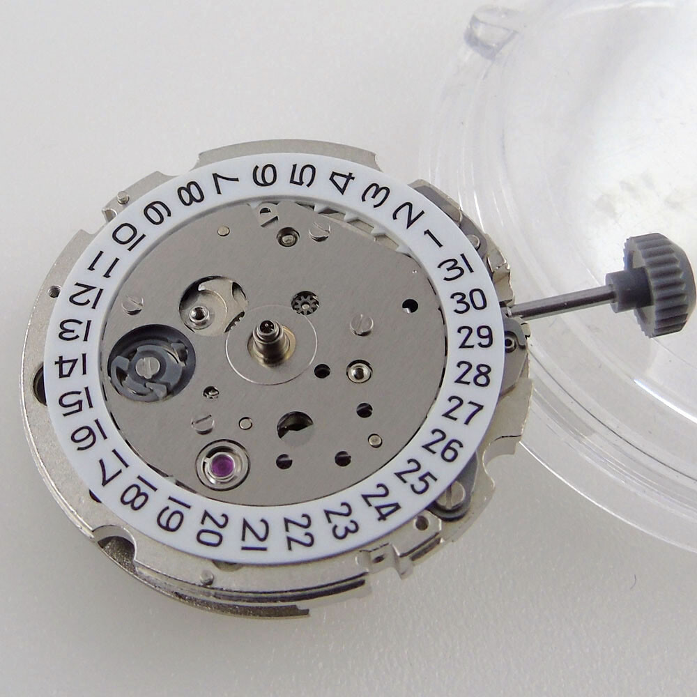 Japan Miyota 8215/821A Automatic Movement White/Black Date Wheel High Accuracy