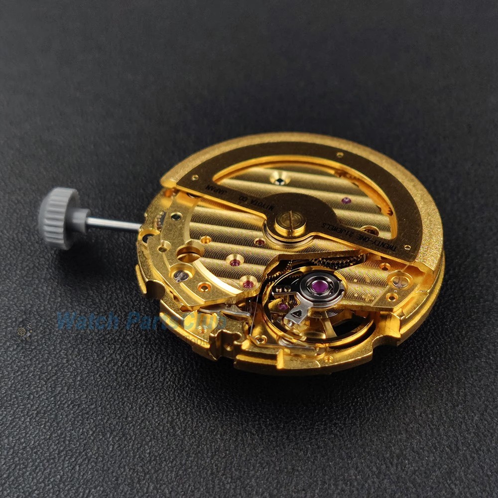 Miyota 82S5 Skeleton Automatic Movement 21 Jewels Gold Silver High Accuracy