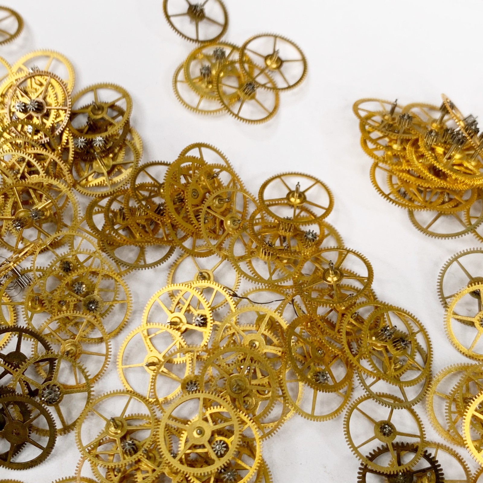25 Watch Wheels 10-11mm Steampunk Gear Part Art Watchmaker Repair Lot Pocket Cog