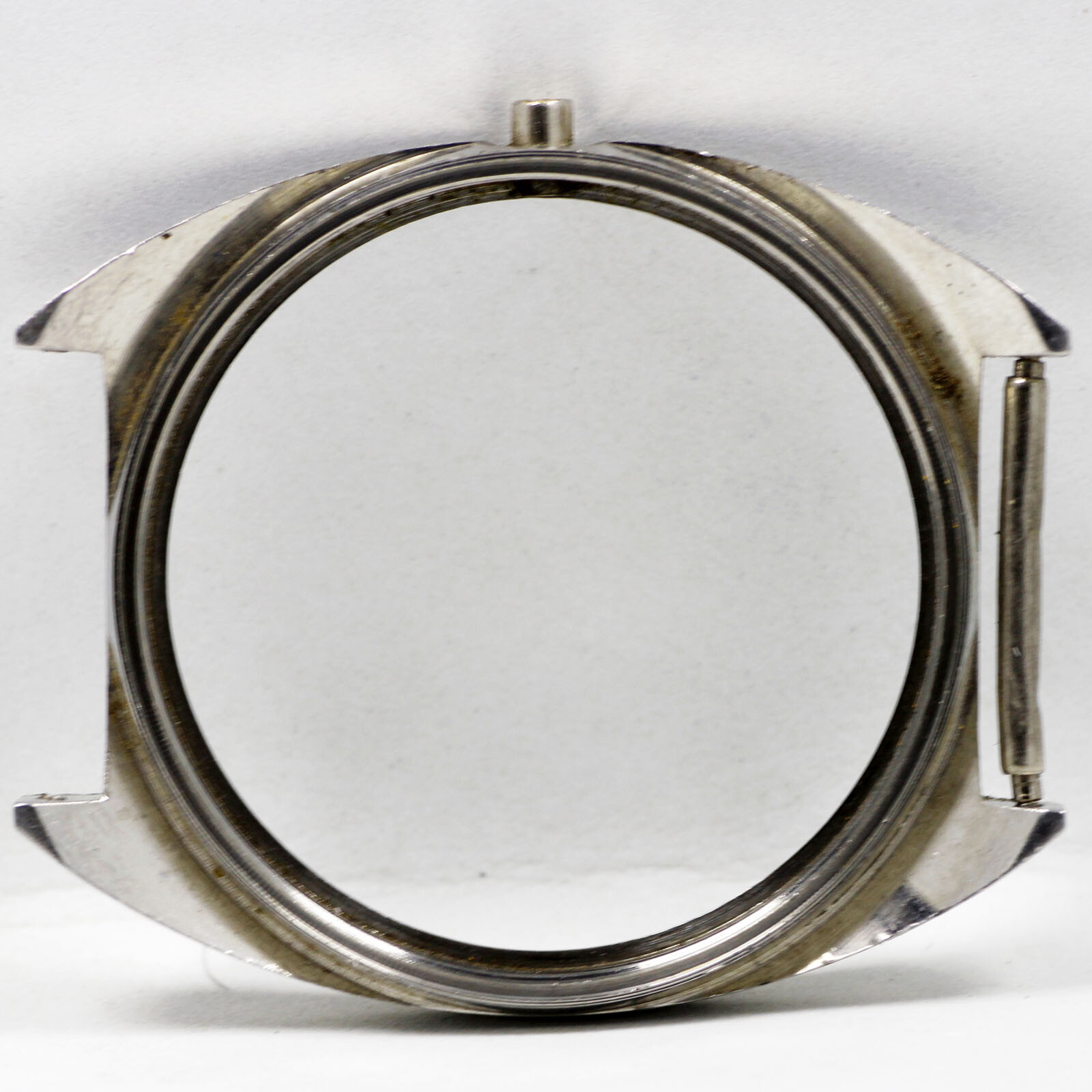 Perseo Stainless Steel Appointed TO FS Italian Railways Vintage Watch Case only