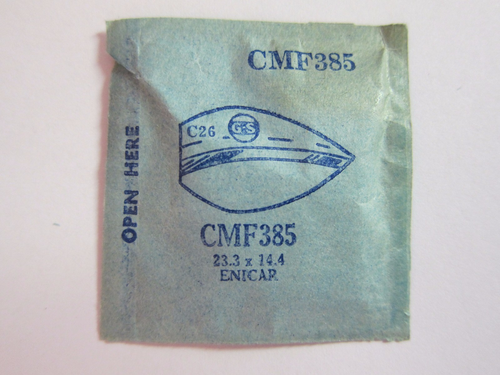 NOS ROUND WATCH CRYSTAL FOR ENICAR WRIST WATCHES