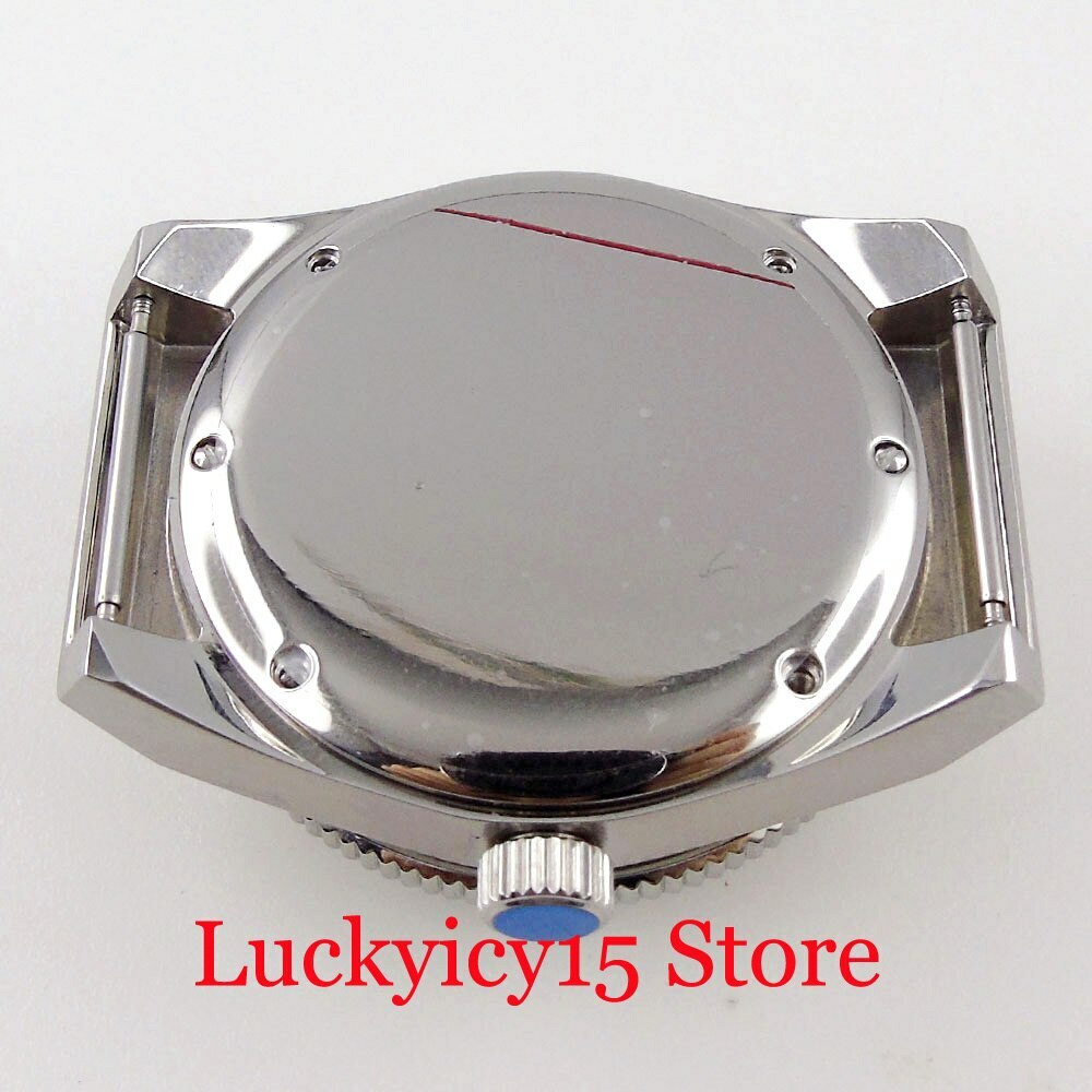 High Quality 40.5MM Watch Case Fit NH35A NH36A Movement Automatic Silver Watch