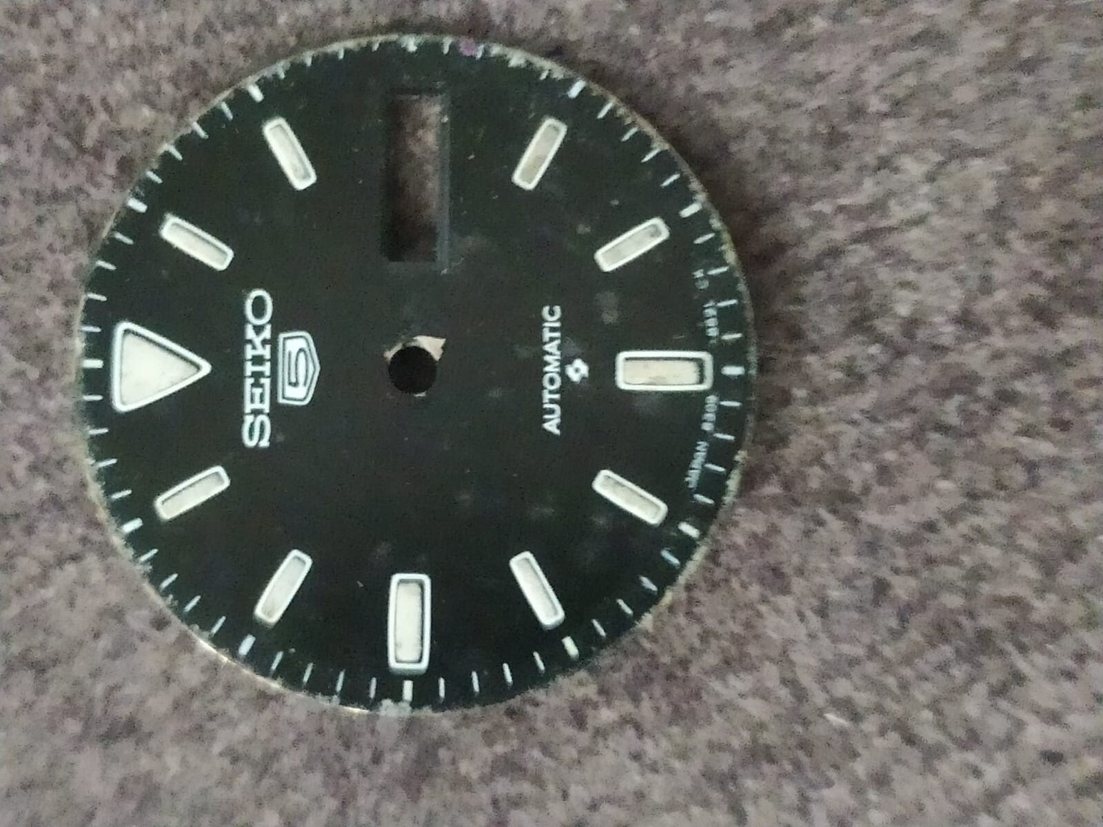 Original SEIKO 5 AUTOMATIC 6309-862L BLACK DIAL Part Used