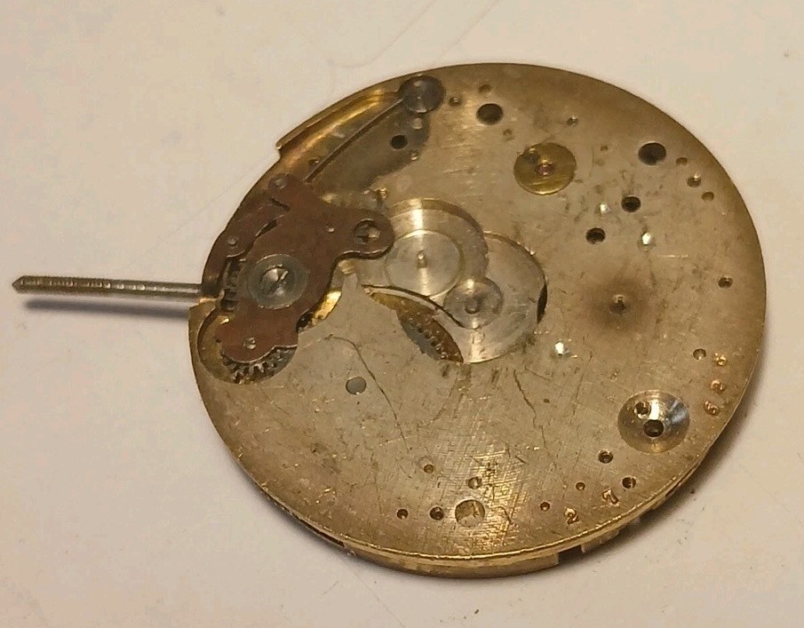 VINTAGE 12 SIZE LANGENDORF POCKET WATCH MOVEMENT For Parts Or Restoration