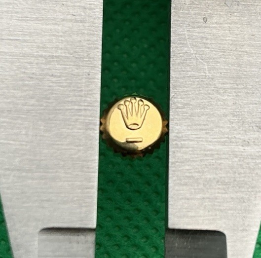 Genuine Rolex 24-600-8 18k Yellow Gold 6mm Winding Crown Refurbished (J14)