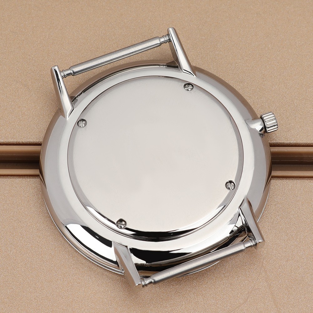 40mm Ultra-Thin Silvery Watch Case 316L Stainless Steel For Miyota GL20 Movement