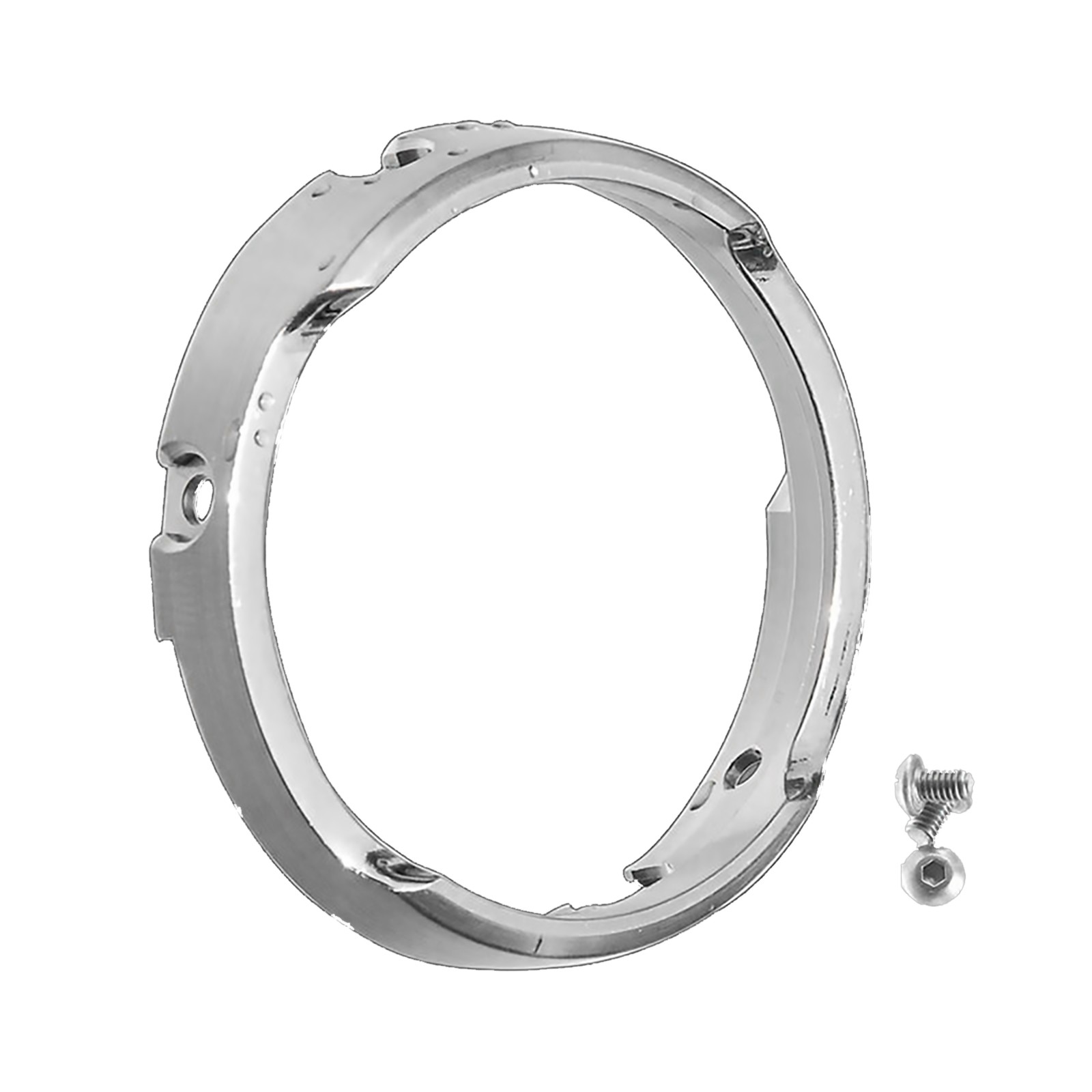 New Silver Steel Outer Ring w/ Screw For SNE497/498/499/518/533/535/541 Watch aa