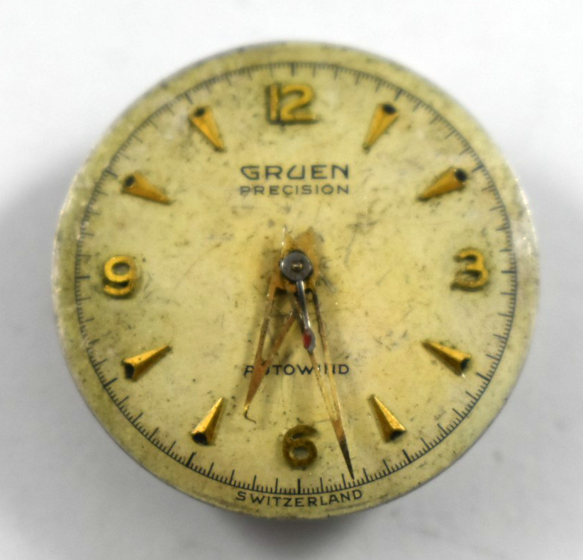 Vintage Gruen Precision Autowind 480SS 17J Wrist Watch Movement lot.a5