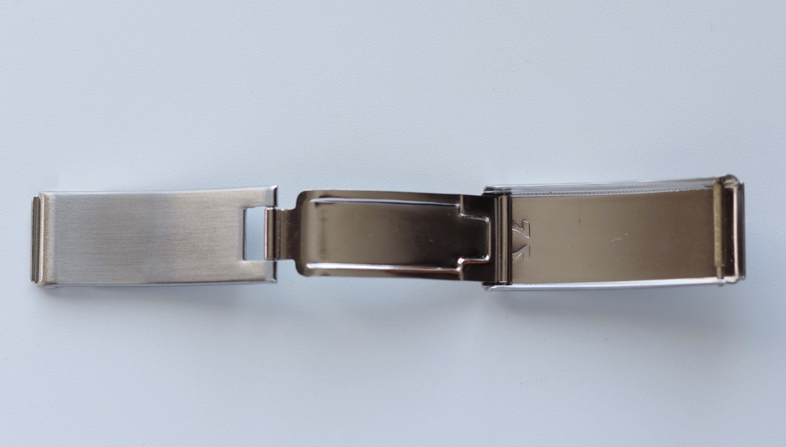 Genuine Original Vintage Omega No. 27 15mm Deployant Folding Clasp Buckle Steel