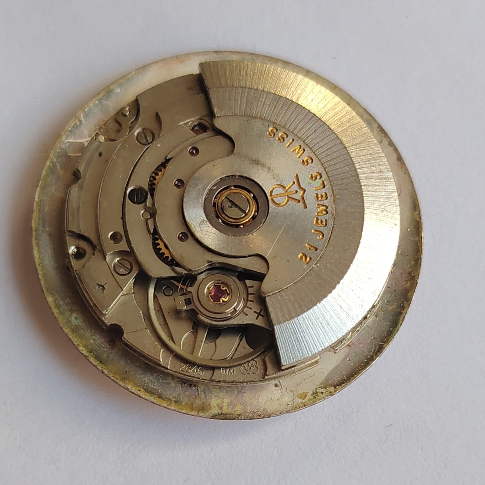 ETERNAMATIC AUTOMATIC CAL 2846 ETA WATCH MOVEMENT FOR PARTS