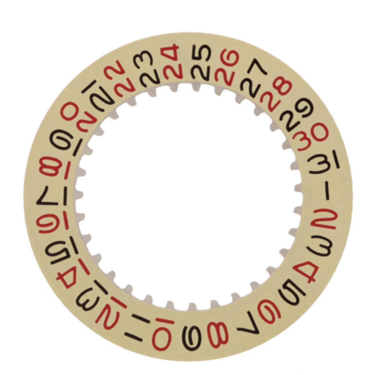 Champagne Replacement Date Disc For Rolex Oysterquartz Day Date 19018